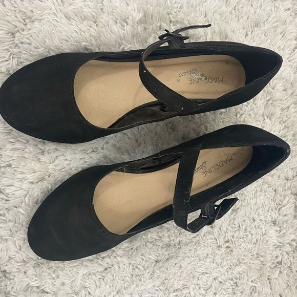 Black wedge Madeline‎ Stuart size 8M shoes - Picture 2 of 5